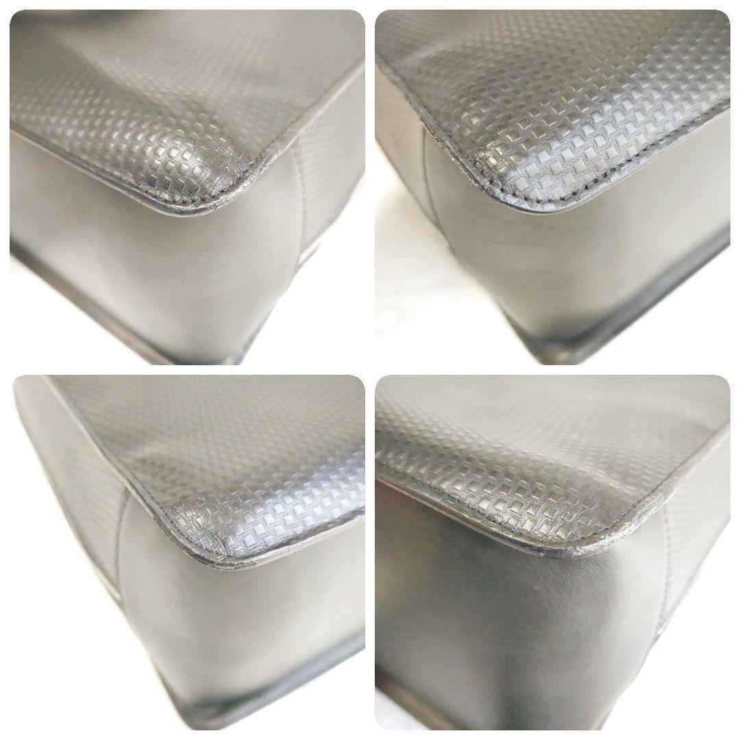 【希少】ダンヒルビ ジネスバッグ マイクロディーエイト レザー dロゴ ブラック