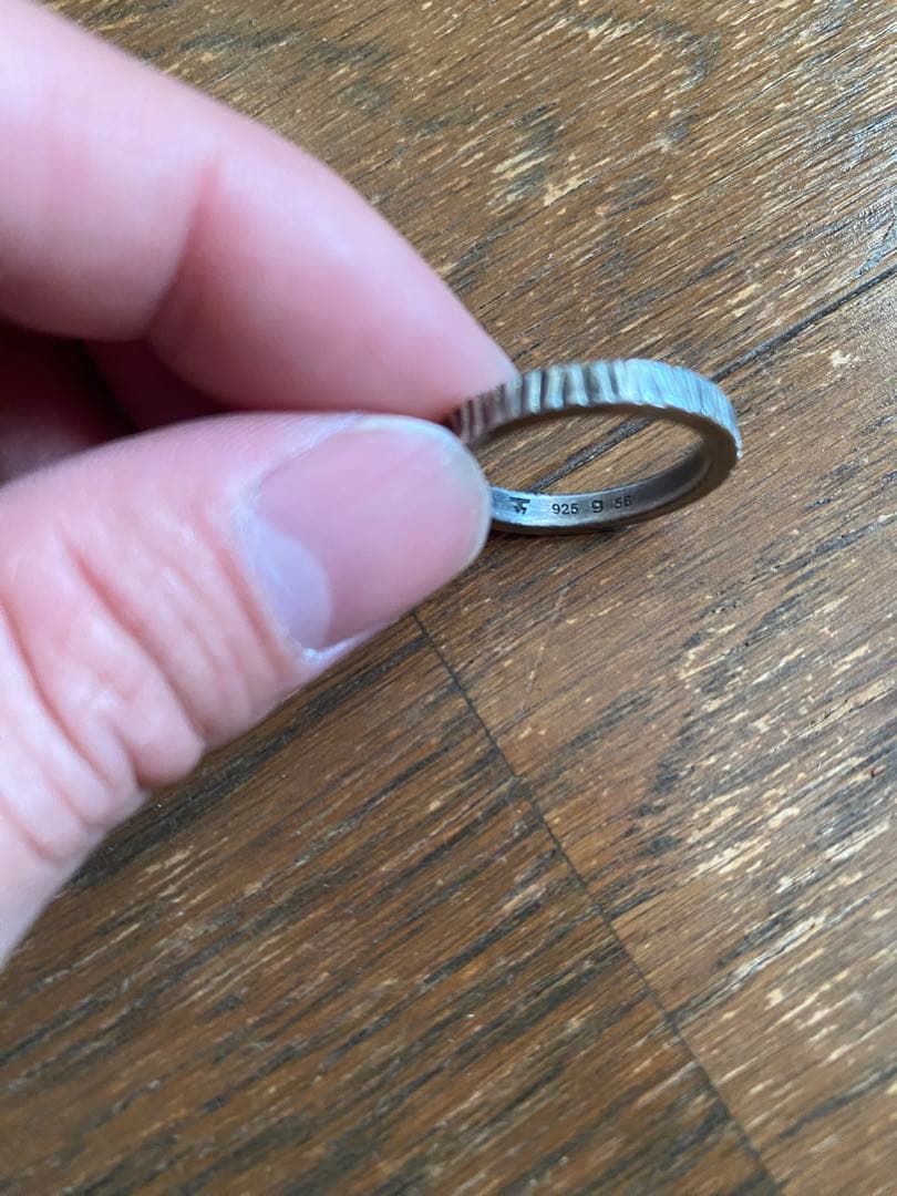 TOMWOOD 925シルバー リブデザインリング