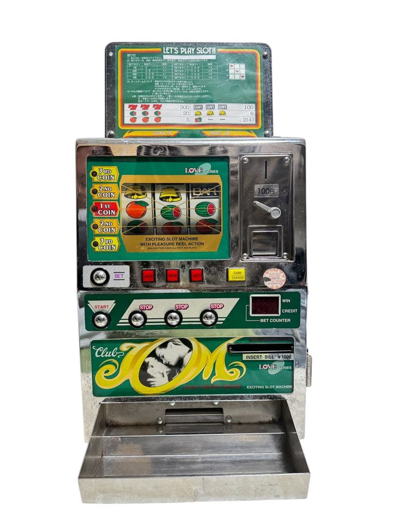 【レア希少】卓上ミニスロットマシーン LOVEシリーズ JOMレトロ卓上ゲーム機