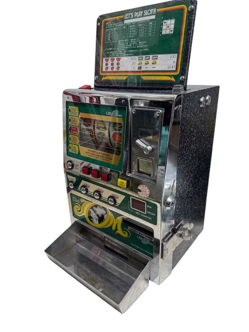 【レア希少】卓上ミニスロットマシーン LOVEシリーズ JOMレトロ卓上ゲーム機