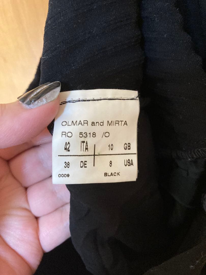 RICK OWENSブラックフレアベロアスカート