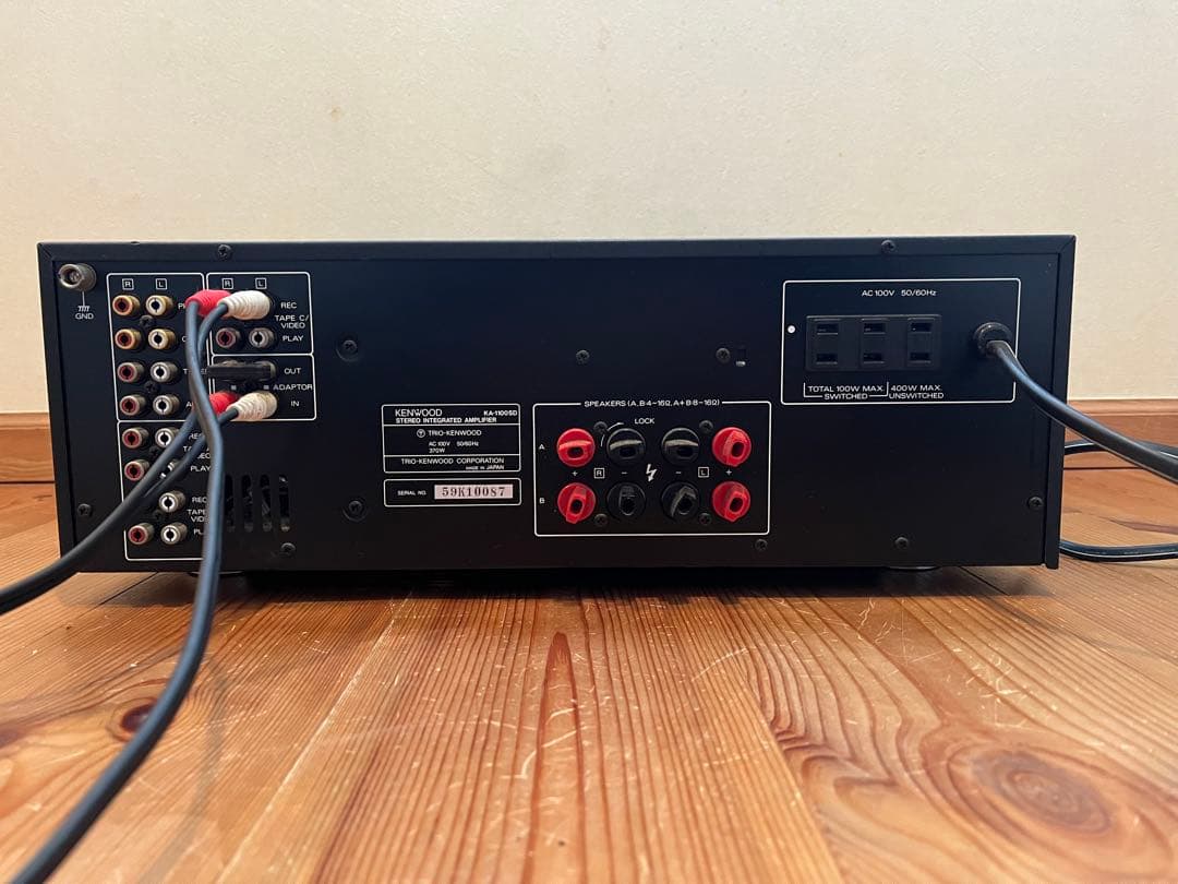 【マツダマン】KENWOOD プリメインアンプ　KA-1100SD 通電確