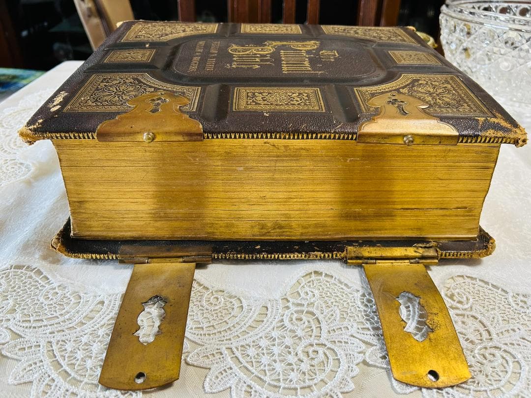 希少 豪華絢爛 旧約・新約聖書 ヴィクトリア朝時代 アンティーク