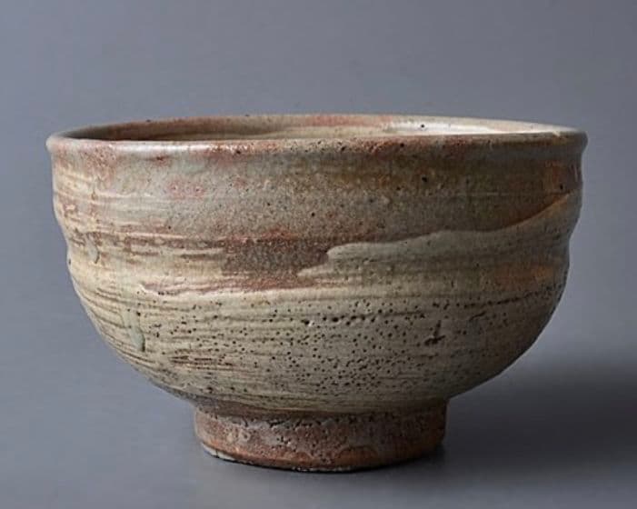 【江戸時代中期　伝世品】古萩刷毛目御本茶碗　斗々屋　李朝　高麗　千利休　御本手