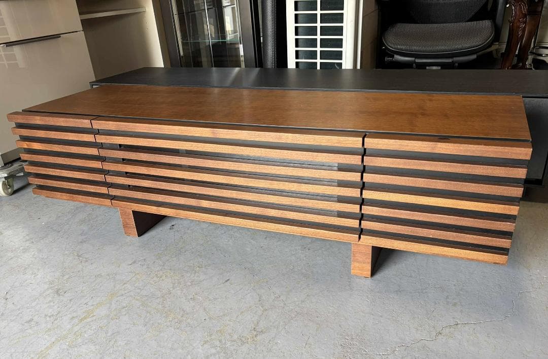 rin.rin.31 高級感 シギヤマ ローボード、テレビ台 ブラウン