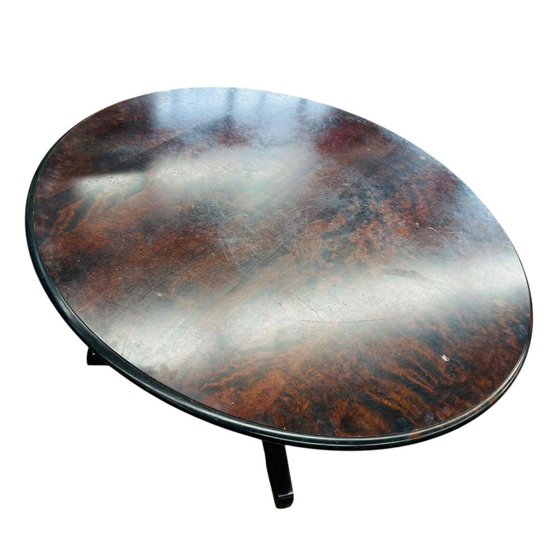 【超希少】【送料無料】北海道民芸家具 特大円形ダイニングテーブル 6人がけ 円卓