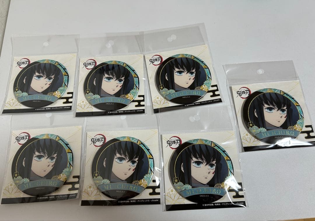 鬼滅の刃 螺鈿風シリーズ 缶バッジ Vol.4 時透無一郎 7個セット