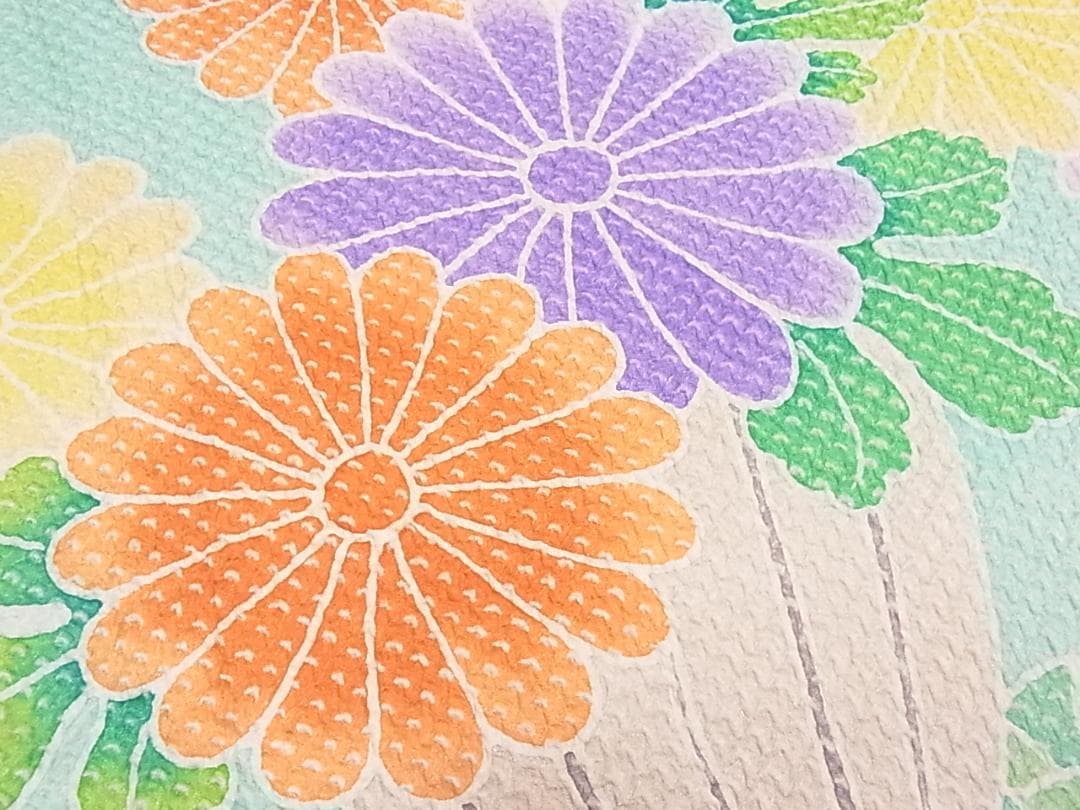 ♦︎きもの結♦︎藤娘　きぬたや　振袖　総絞り　吉祥花文　正絹♦︎sa29