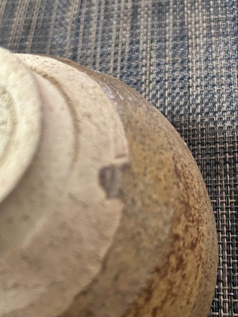 黄瀬戸茶碗　ト（加藤唐九郎？）在銘　茶道具　抹茶茶碗