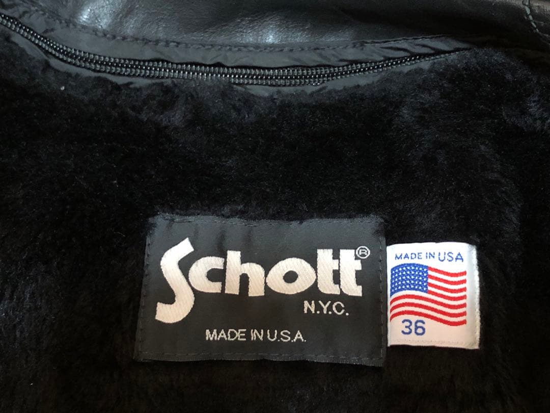 【期間限定価格】最新モデル Schott 641 シングルライダース/36インチ