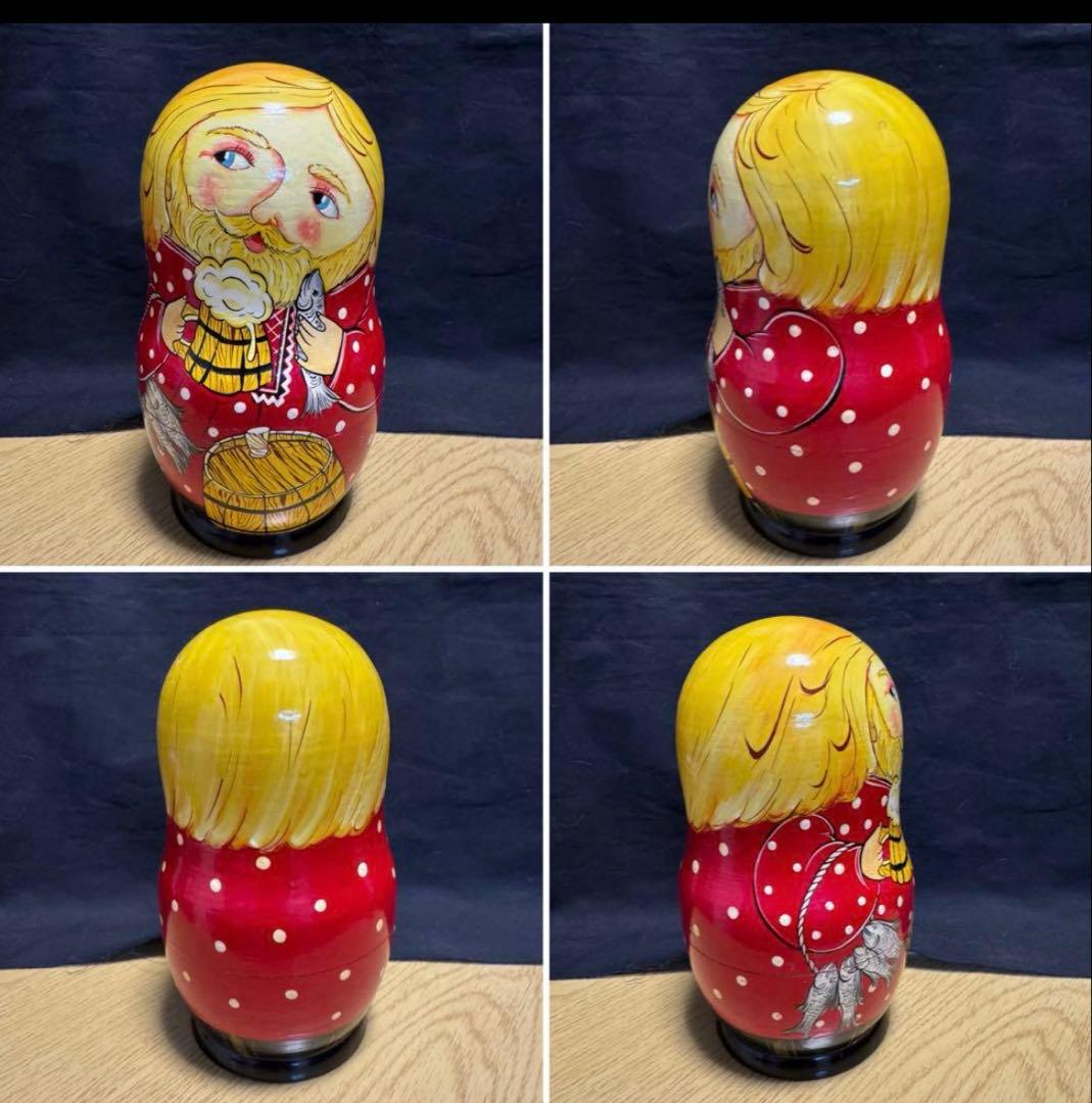ロシア　ヴィンテージ マトリョーシカ　13体 長期保存、本品のみ。現状