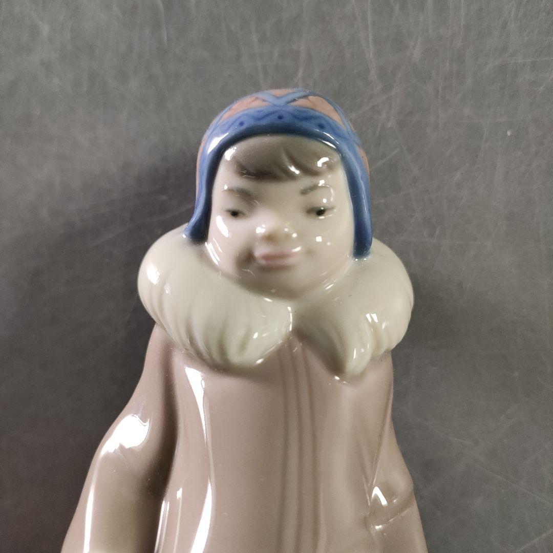 A883-9/LLADRO/リヤドロ/小熊とエスキモーの少年/フィギュリン/