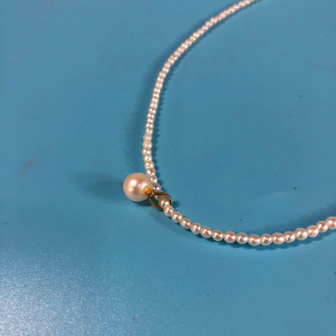 K18 淡水パールネックレス　40cm×2個