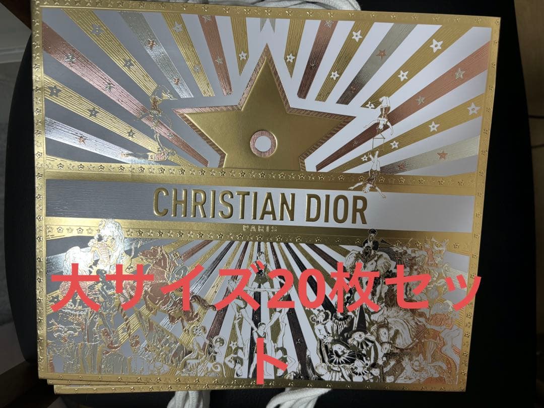 ディオール　2025 ホリデー 限定ショッパー　大サイズ 20枚セット　新品