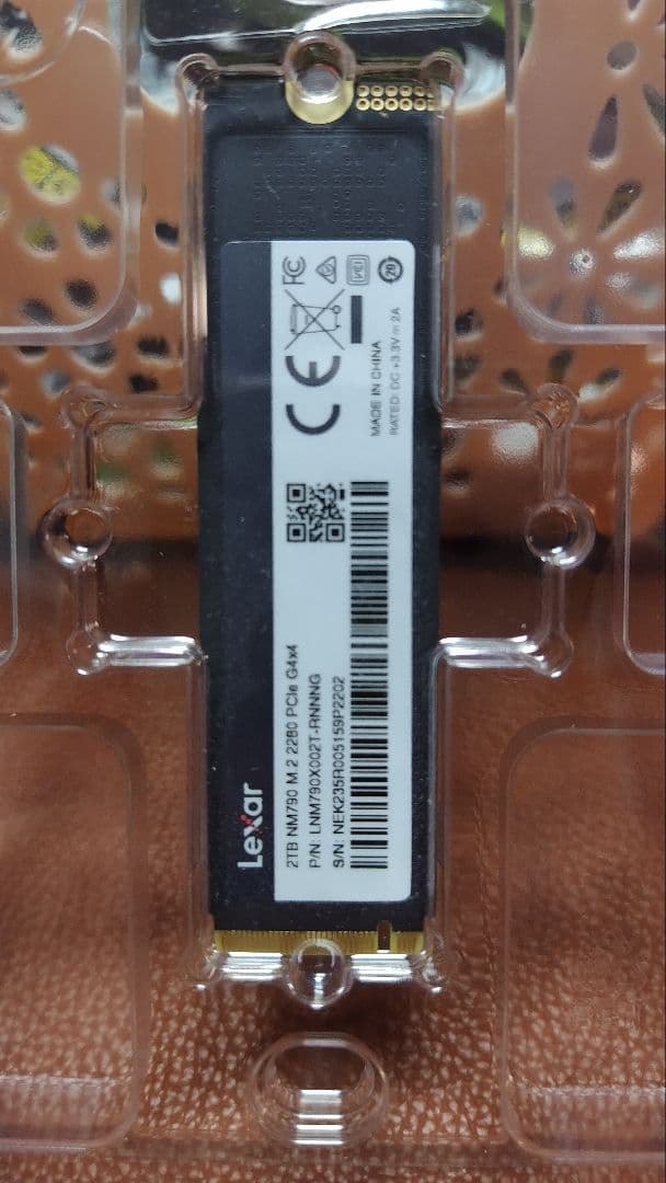 【未使用】Lexar NM790 2TB PCIe Gen4x4