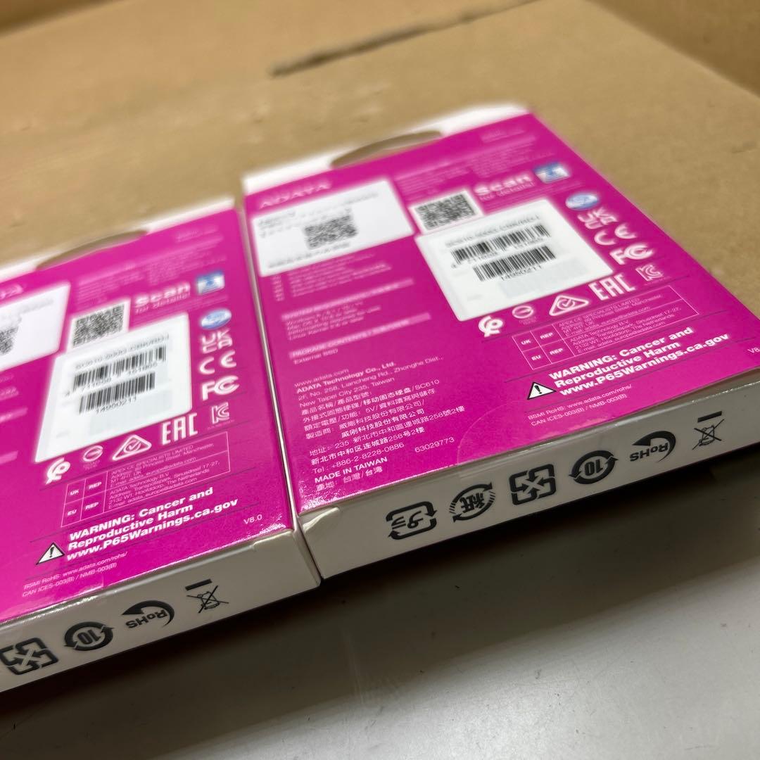 【エイデータ】 外付けSSD 500GB SC610 USB 3.2 2点