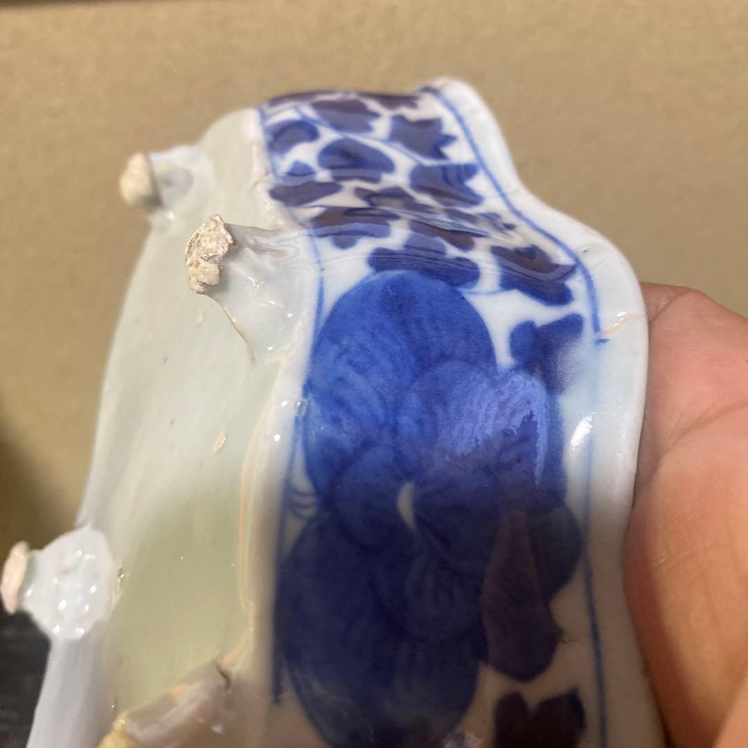 中国蝶々型脚付向付【箱付】