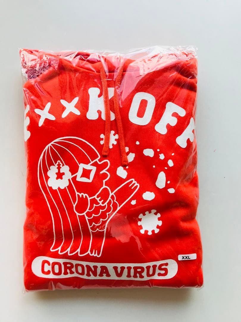 打首獄門同好会　パーカー　新型コロナウイルスが憎い　パーカー　XXLサイズ