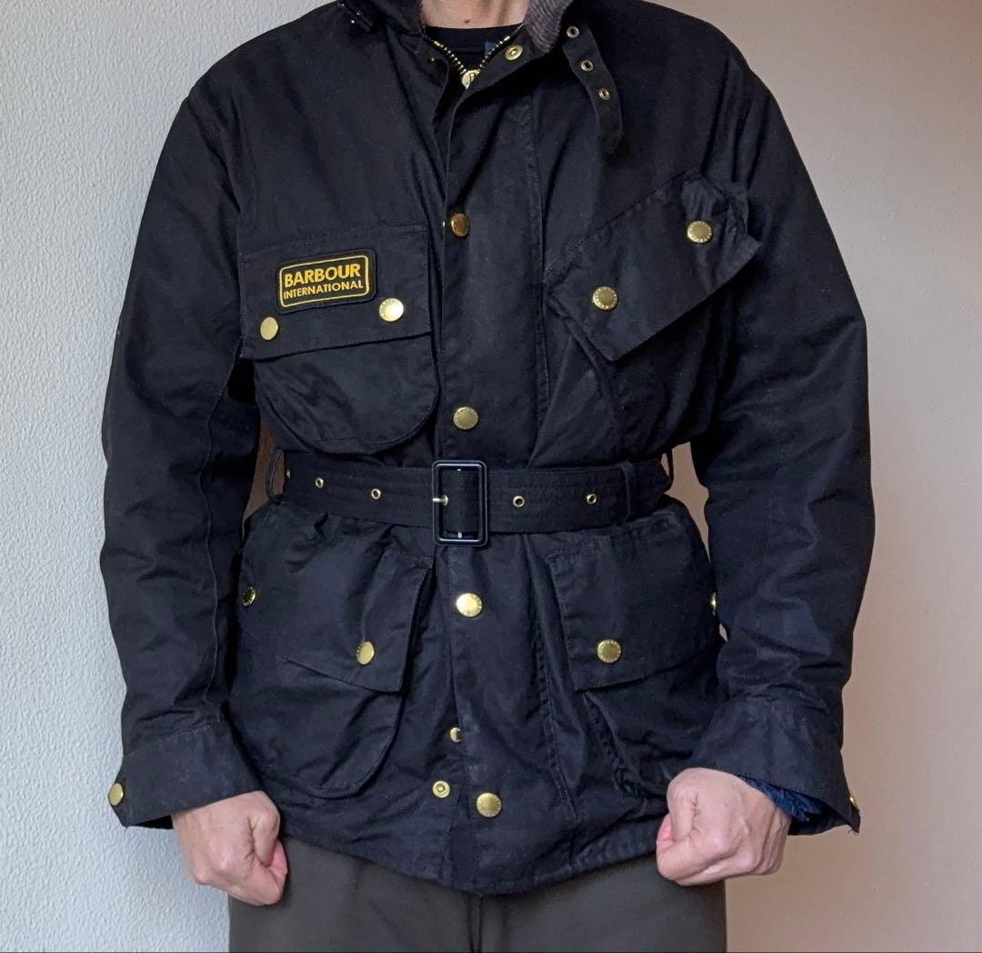 【JumJum】Barbour international ブラック