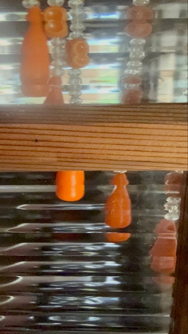 昭和レトロ　珠のれん　ビーズのれん　キッチン　インテリア雑貨