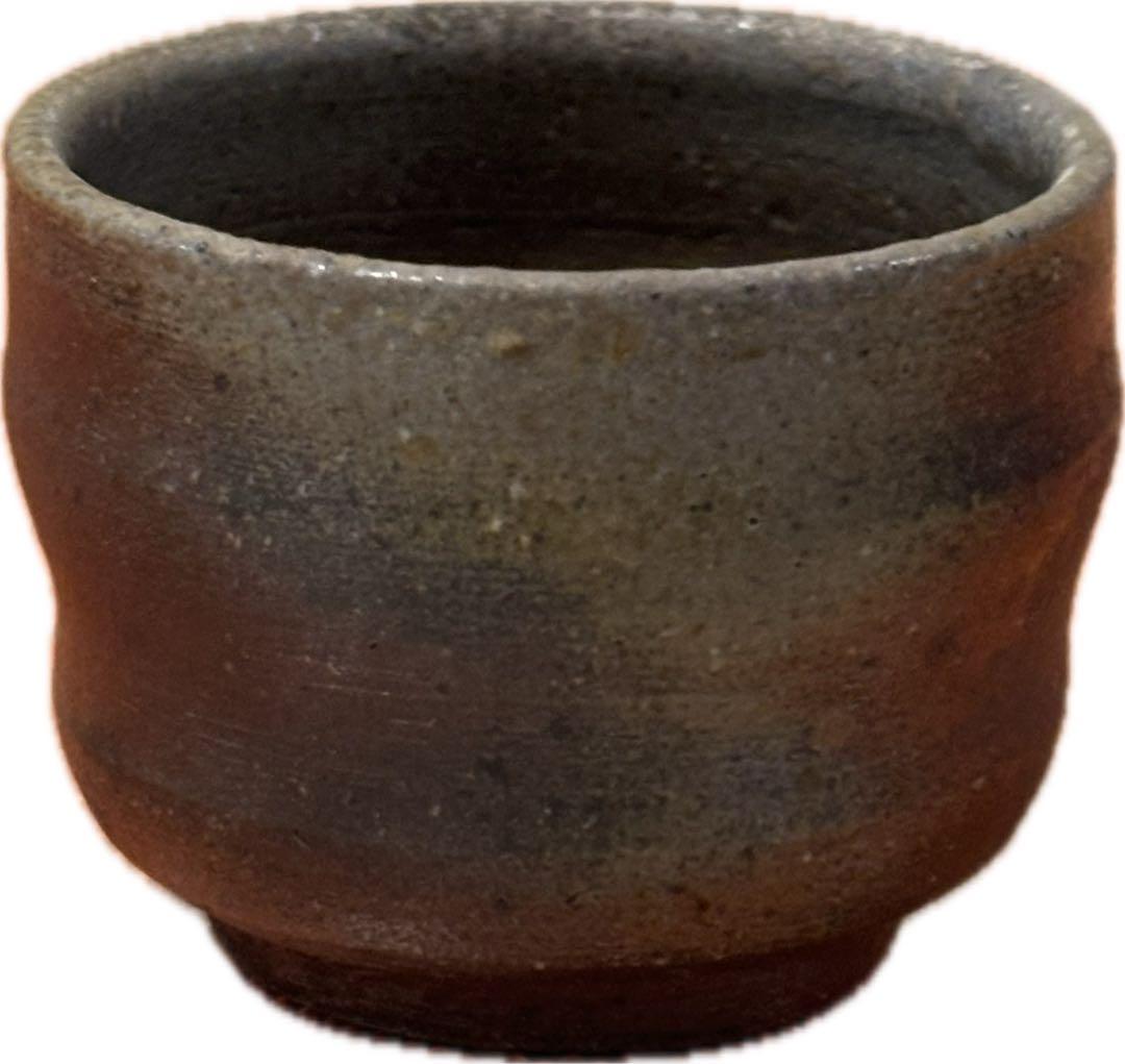 茶色い陶器瓶 約15cm(備前焼)