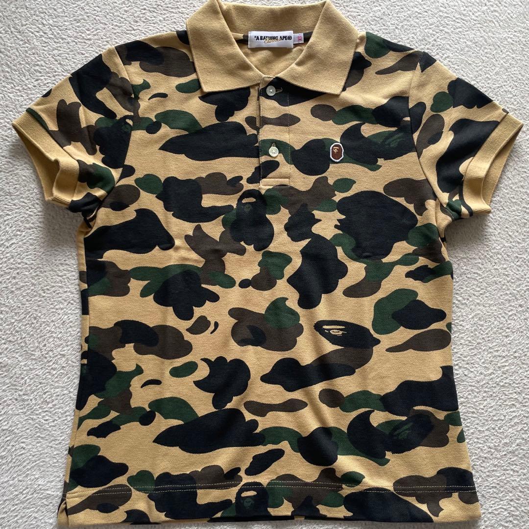 A Bathing Ape Bape カモフラージュ ポロシャツ エイプ