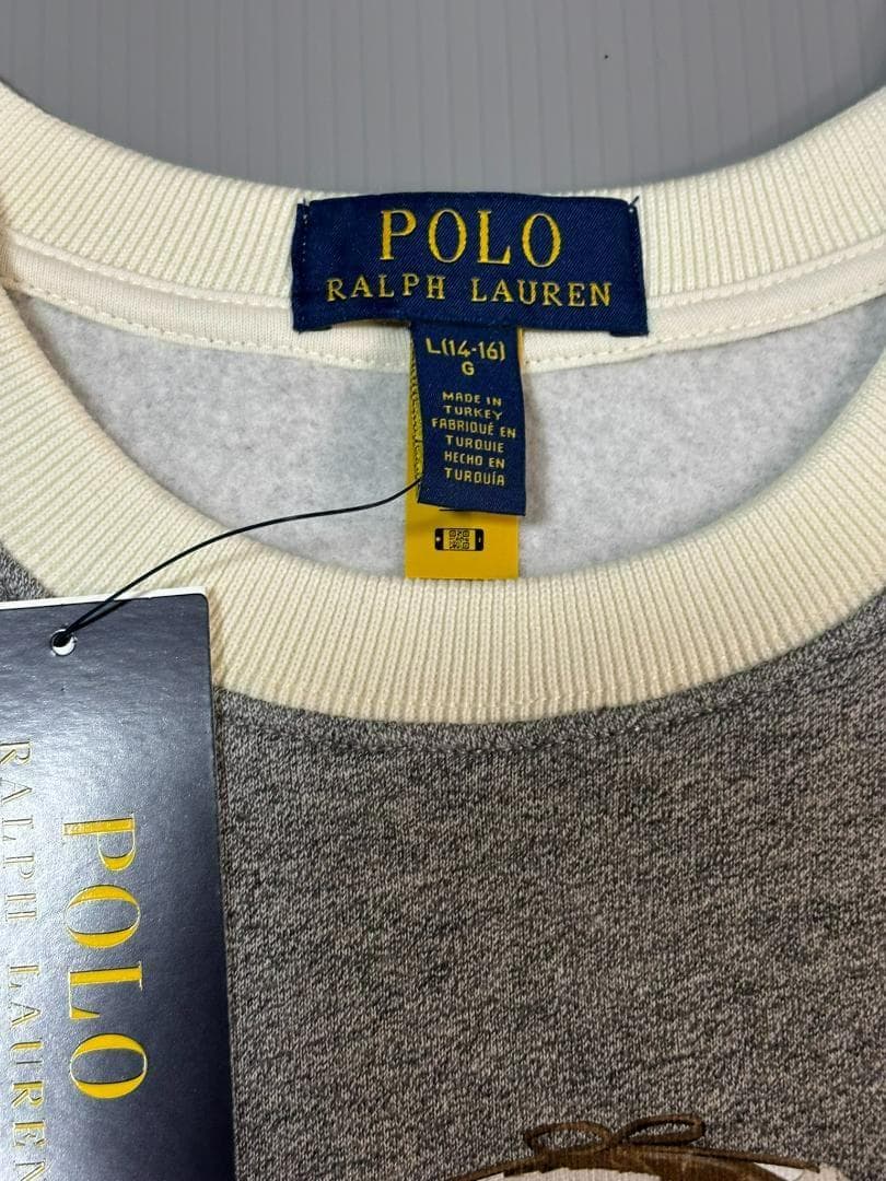 2025最新作新品ラルフローレンスエット　ポロベア トレーナー　ボーイズL160