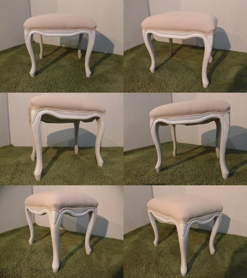 送料無料【アウトレット・新品】アンティーク風★クラシカル★スツール【ハンプトン】