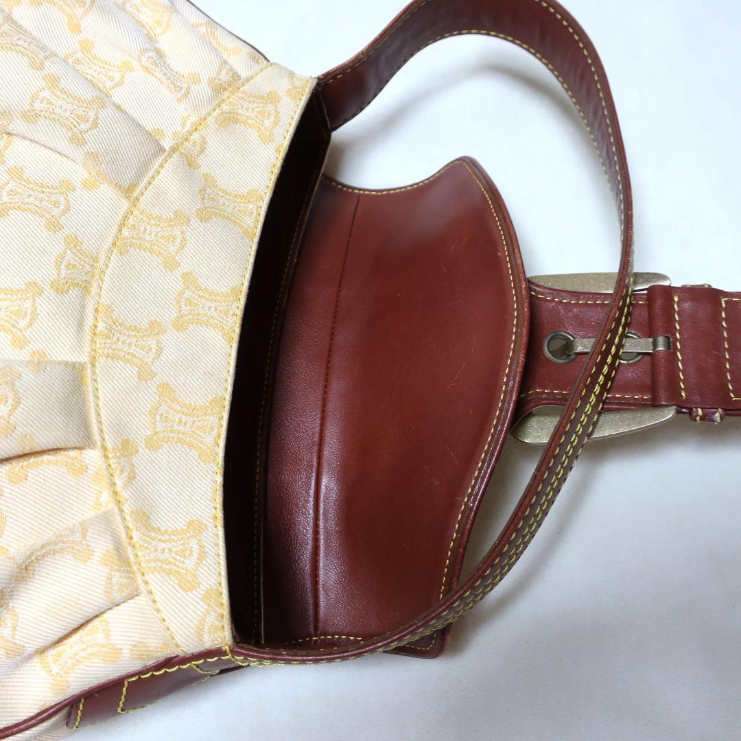 【CELINE】セリーヌ マカダム柄 セミショルダーバッグ ヴィンテージ