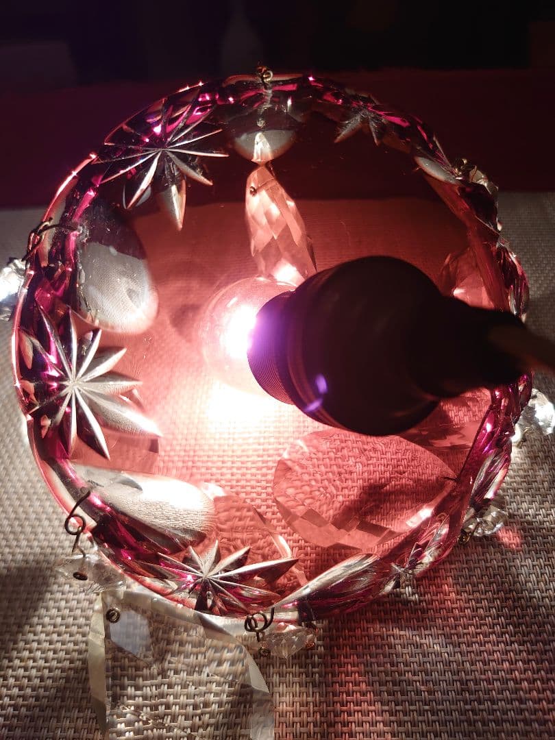 「売約済」BOHEMIA GLASS ボヘミアクリスタル 切子プチシャンデリア