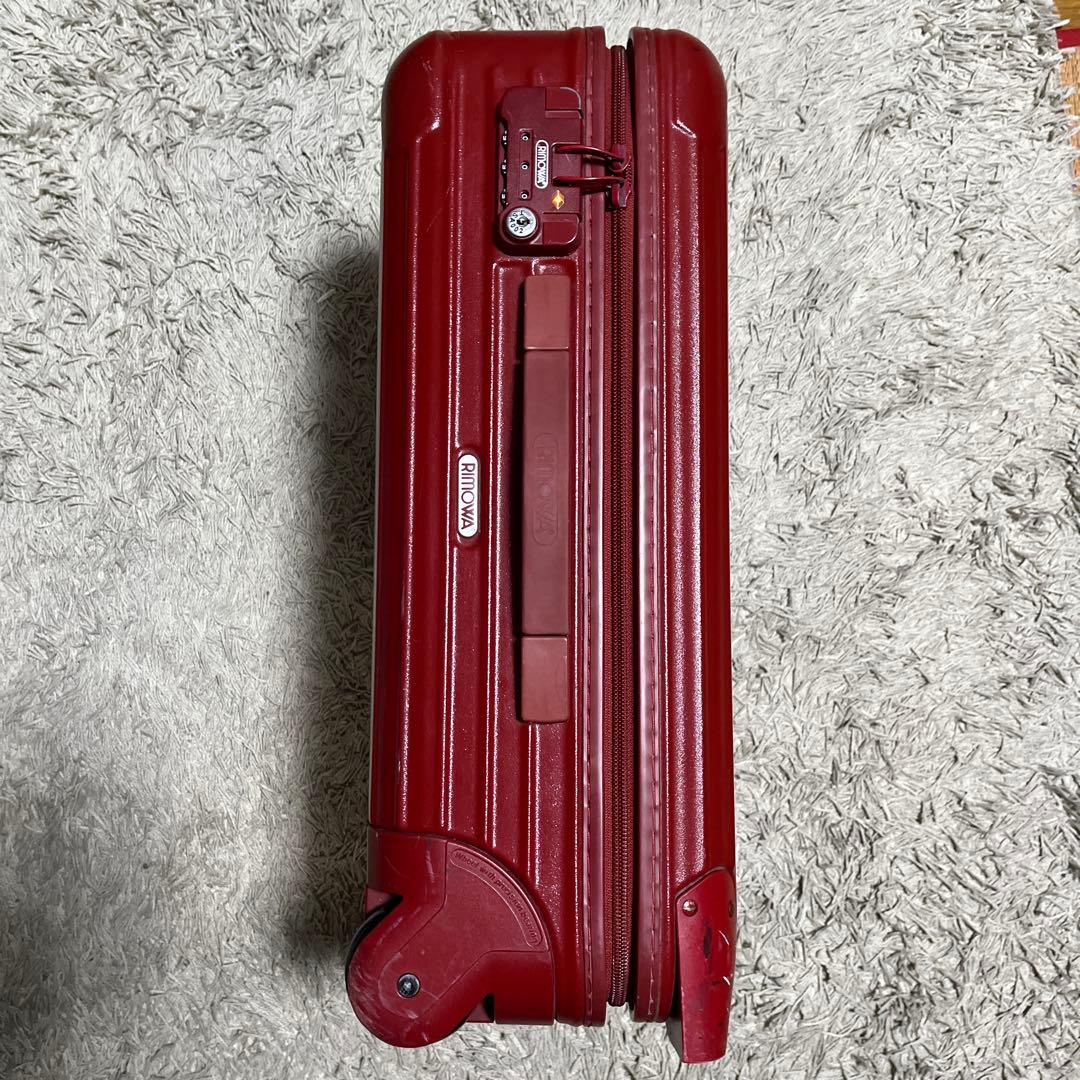 値下 RIMOWA リモワ 機内持込 RED 赤 2輪 廃盤 静音 タイヤ 32