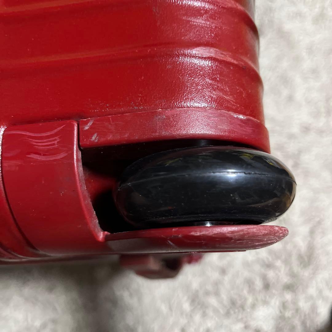 値下 RIMOWA リモワ 機内持込 RED 赤 2輪 廃盤 静音 タイヤ 32