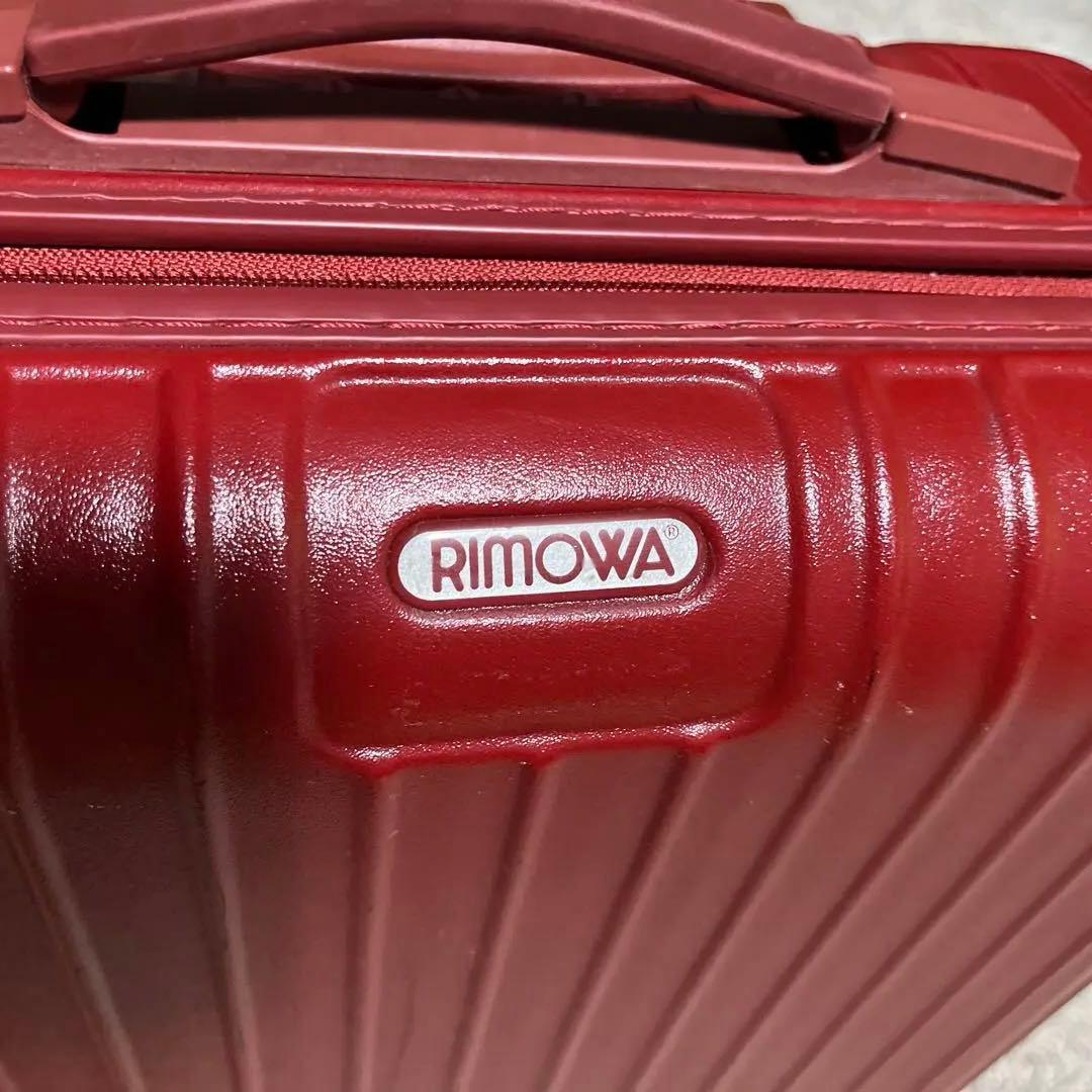 値下 RIMOWA リモワ 機内持込 RED 赤 2輪 廃盤 静音 タイヤ 32