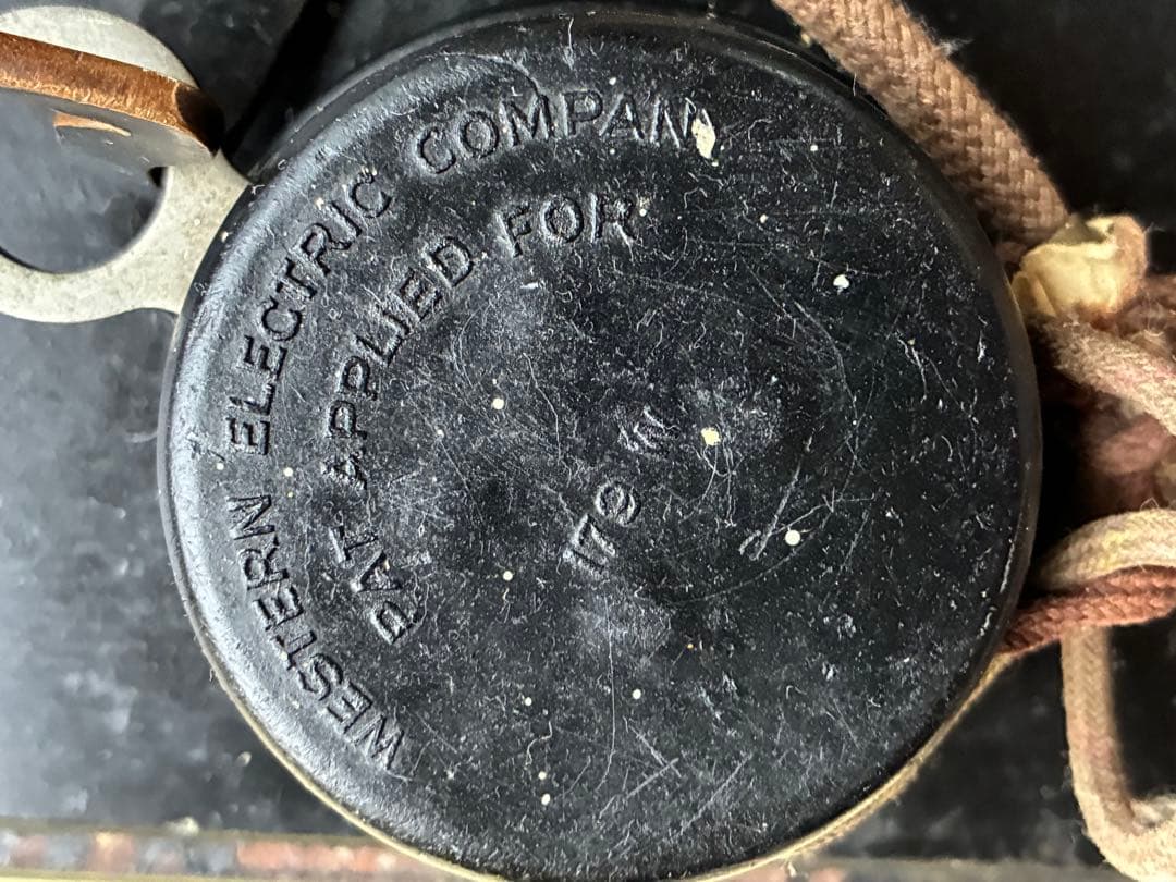 アンティーク　壁掛け式　電話機　室内電話　ベル　木製　呼び鈴　Bell　アメリカ