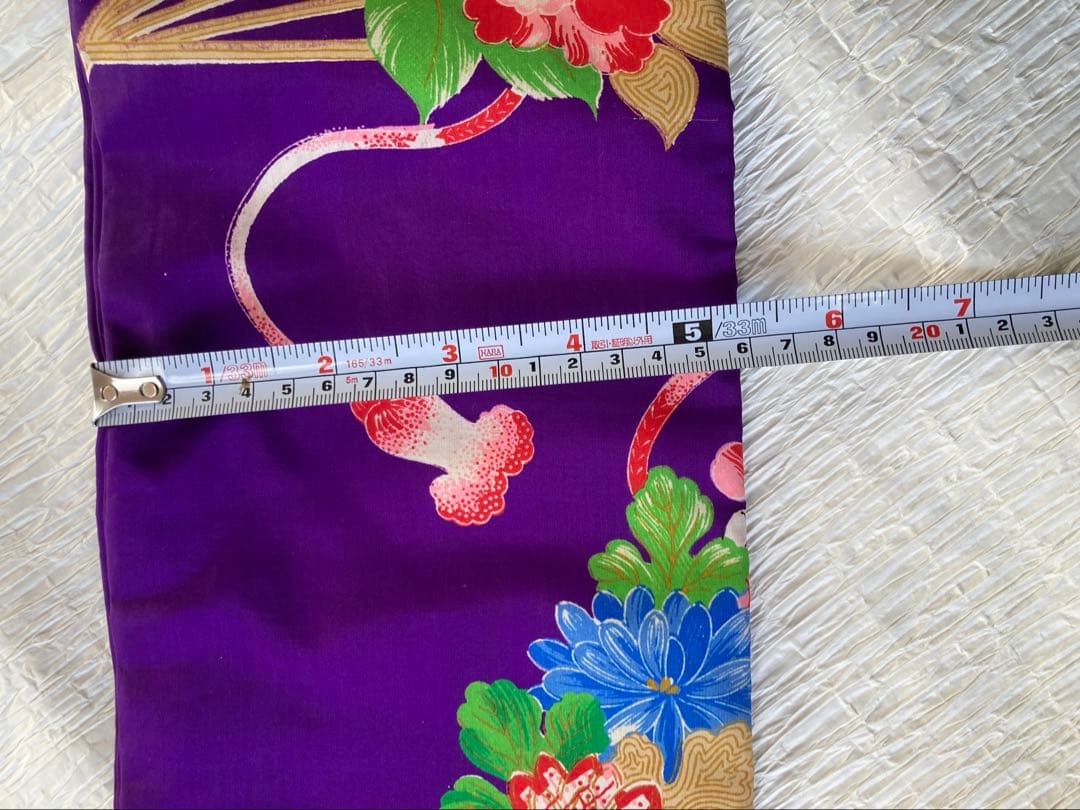 希少鳥柄　アンティーク着物帯　7歳七五三　大正ロマン　錦紗　紅絹　振袖　卒業式