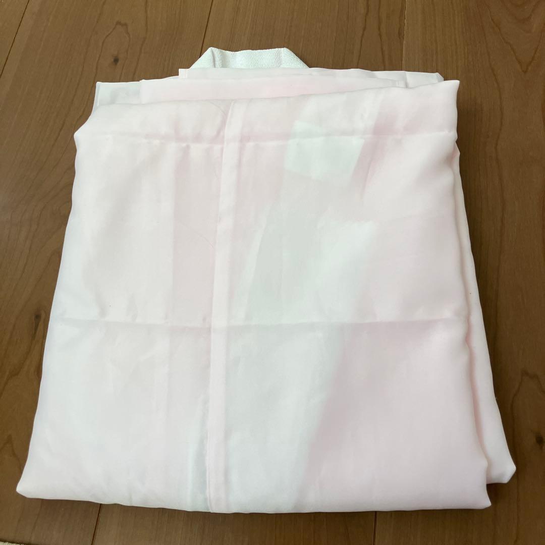 七五三 七歳 四つ身 西織ピンク花柄着物 フルセット 小紋柄