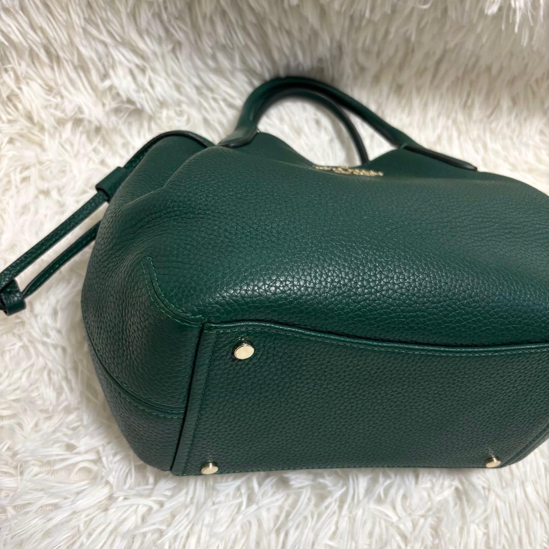 美品★ケイトスペード ダンプリング 2wayバッグ レザー グリーン