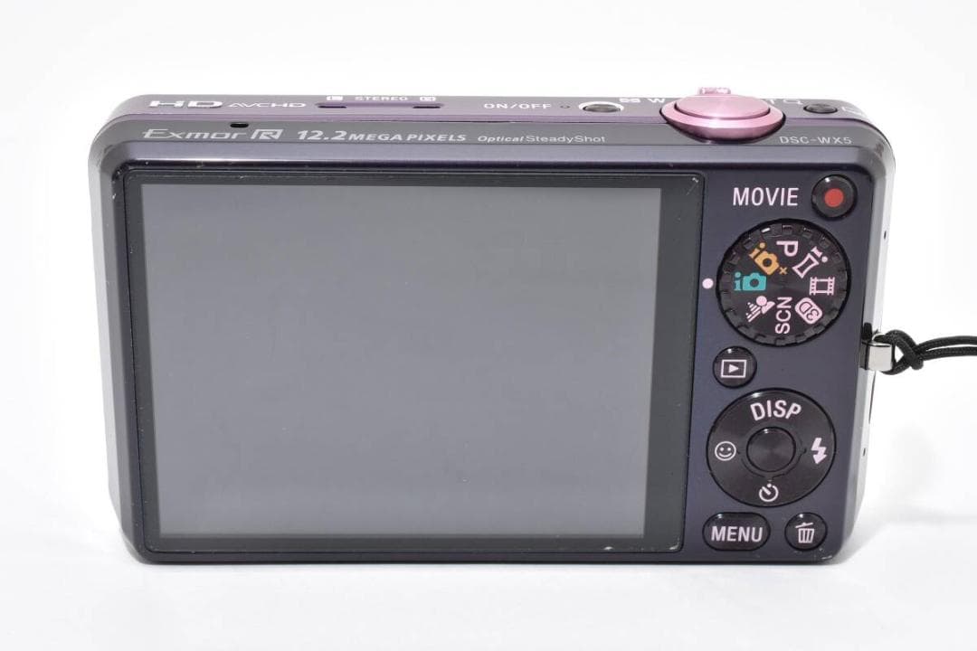 美品 ソニー SONY Cyber-shot DSC-WX5 パープル A309