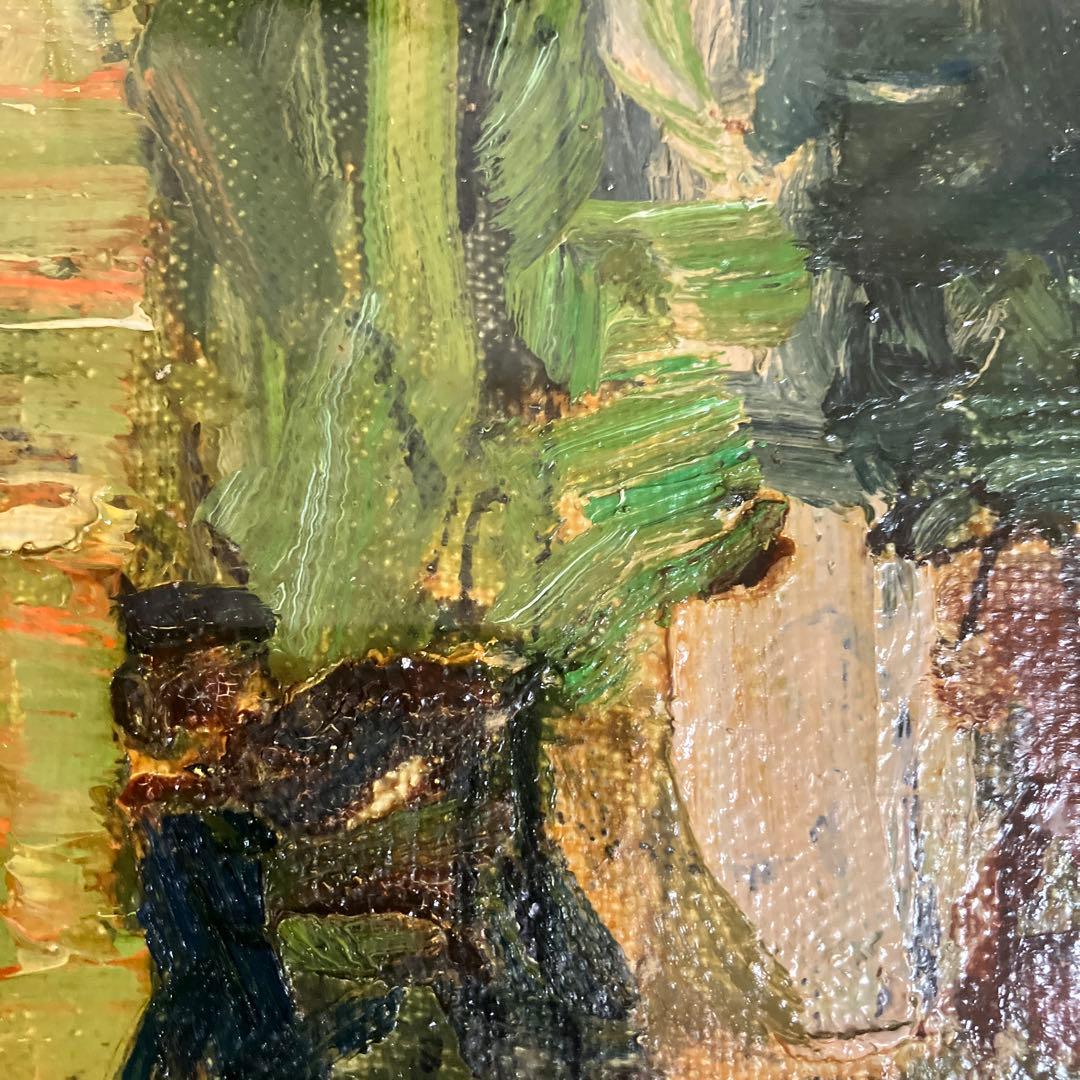 モーリスマルタン印象派風景画 金色フレーム付き15Ｆ