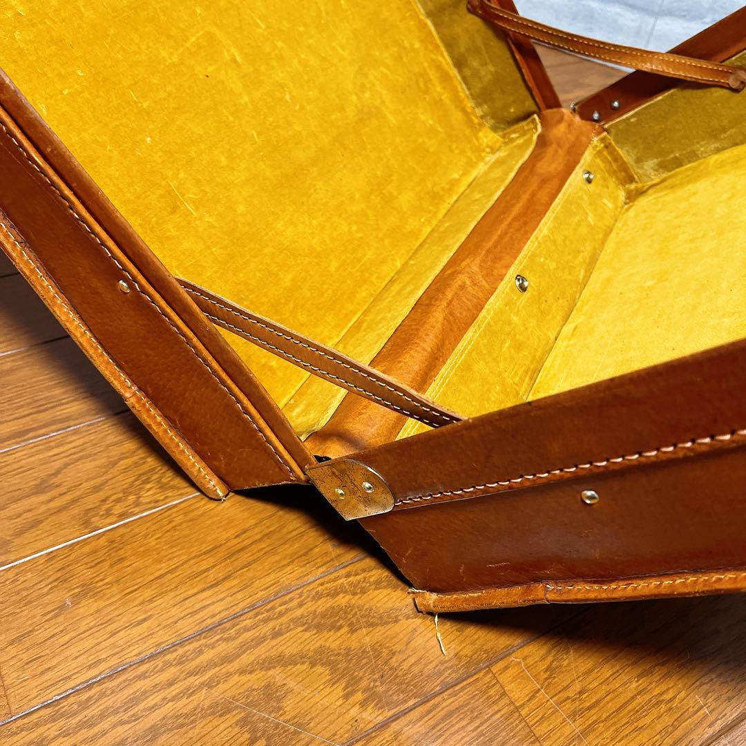 【革製】ヴィンテージ レザートランク 角型ドクターバッグ 大容量 アンティーク