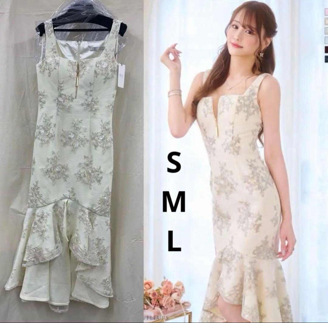 ディアバイローブドフルール膝丈ミディアムキャバドレスSugar