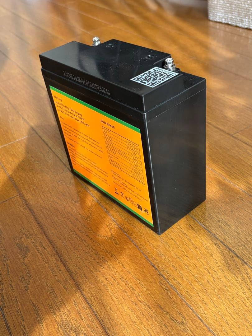 【美品】リチウムバッテリー　12.8V 30Ah リチウム鉄リン酸バッテリー