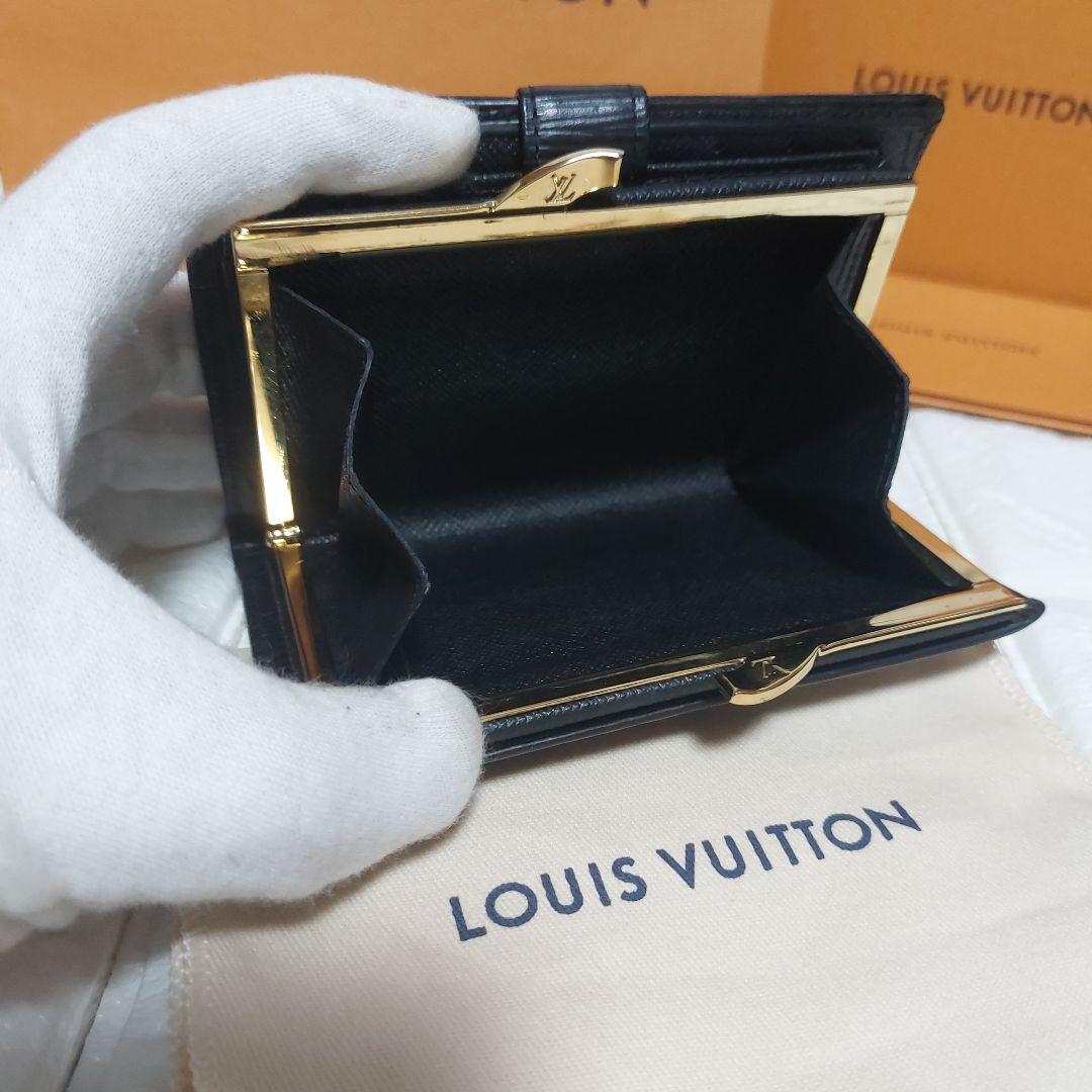 美品 Louis Vuitton ルイヴィトン エピ がま口二つ折財布