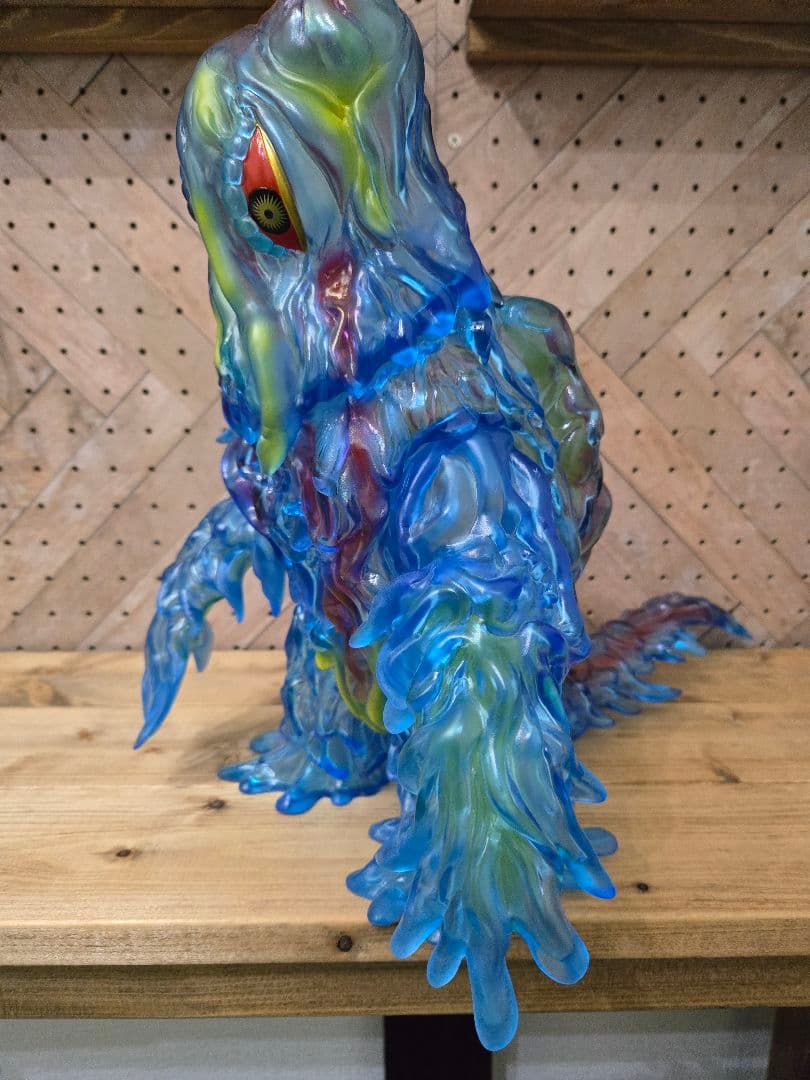 ギガブレイン ヘドラ クリアブルー ソフビ