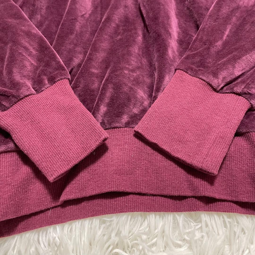 美品　FRED PERRY フレッドペリー　ベロア　ポロシャツ　長袖　刺繍ロゴ