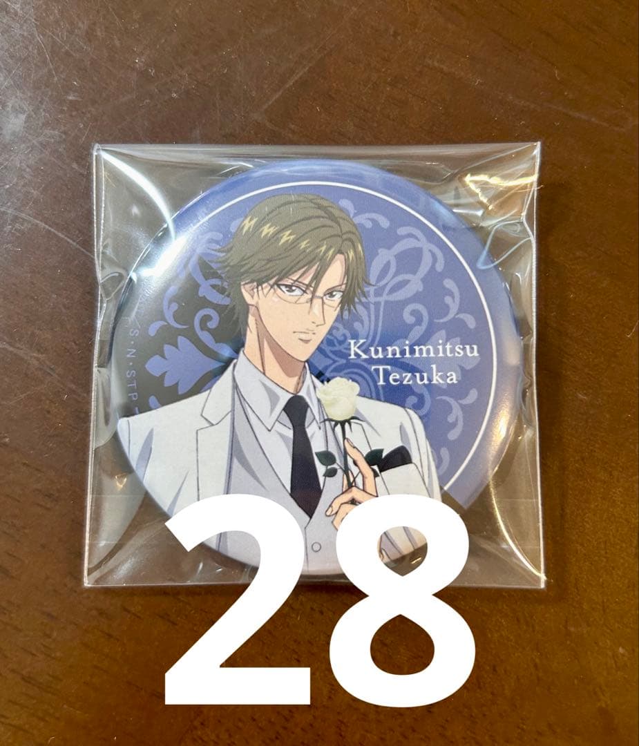 新テニスの王子様 手塚国光 缶バッジ Black or White？ ブラホワ