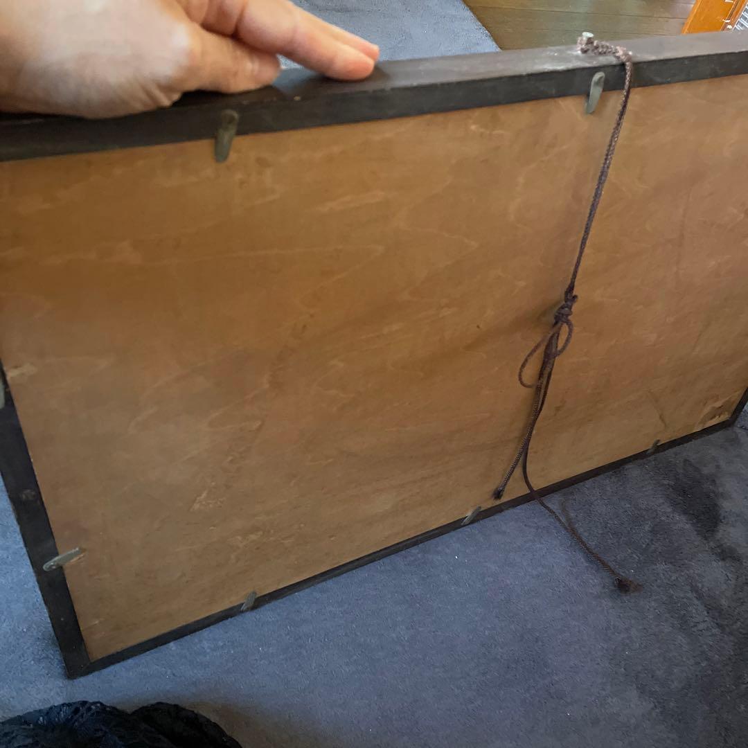 空山の額　〜貝殻で岩に立つ虎を表現している。値下げ交渉してください。