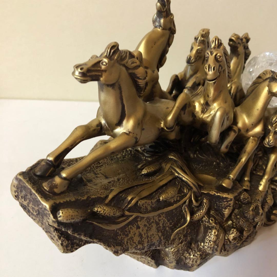 うまくいく　置物　馬　金　2026 午年　ゴールドD