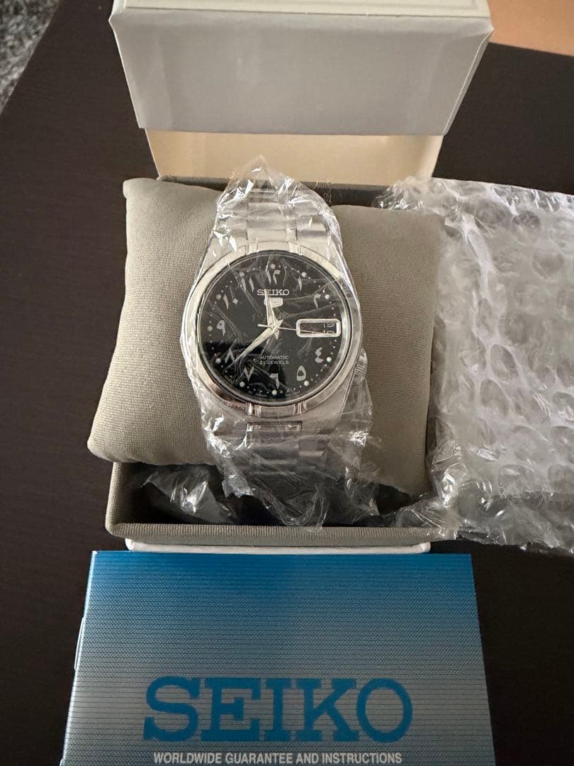 新品SEIKO 5アラビック文字盤藤原ヒロシ fragment SNK063J5