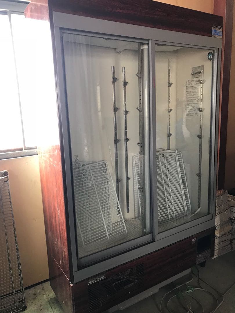 引き取り限定　ホシザキリーチイン ガラスショーケース 冷蔵庫 中古